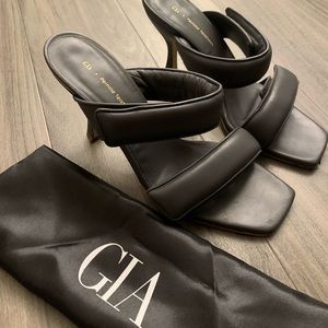 Gia Borghini X Pernille Teisbaek leather sandal